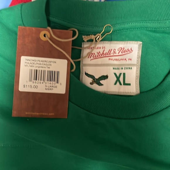 Heavy long sleeve N&N jersey T shirt Philadelphia Eagles 1992 Randall Cu… - Picture 3 of 4